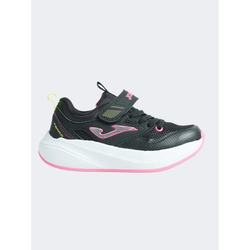 Joma Ferro 2430 Gs-Girls Running Shoes Black/Fuchsia