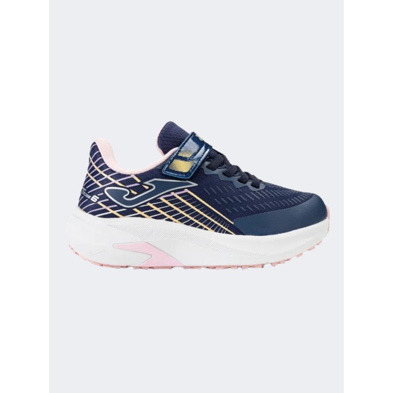 Joma Super Cross 2428V Gs-Girls Running Shoes Navy/Pink