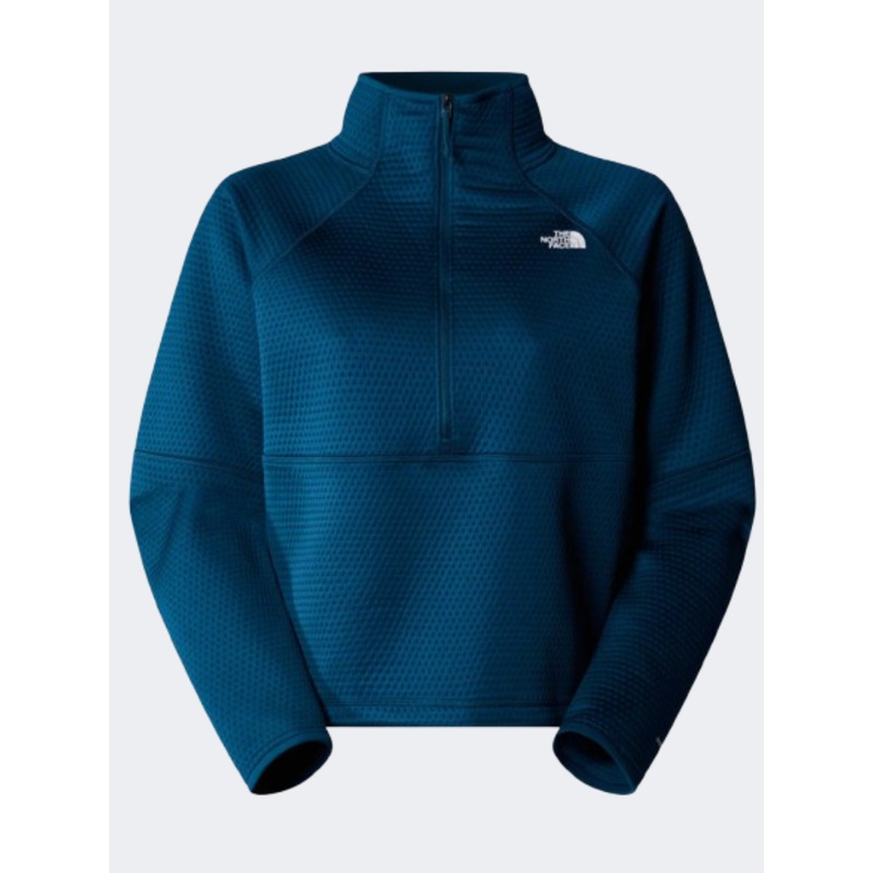 The North Face Dotknit Thermal Women Hiking Fleece Midnight Petrol