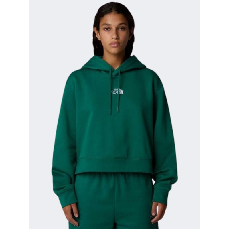 The North Face Essential Crop Women Lifestyle Hoody Green