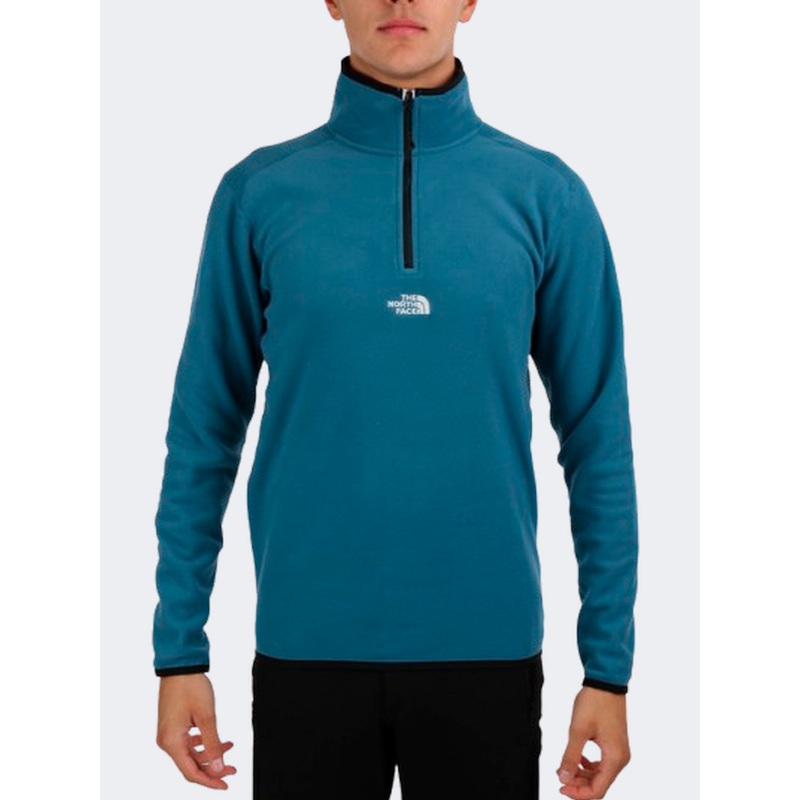 The North Face Glacier Embroid Logo Men Skiing Fleece Mallard Blue