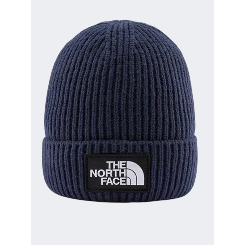 The North Face Logo Box Cuffed Unisex Lifestyle Beanie Navy