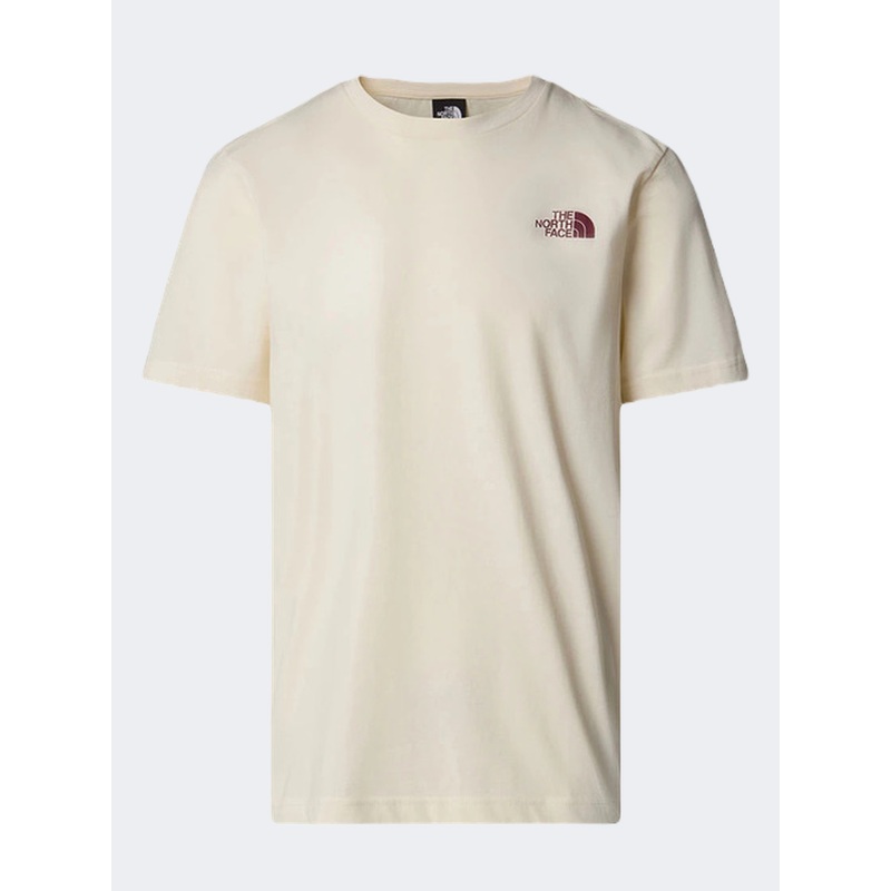 The North Face Topographic Men Lifestyle T-Shirt White Dune