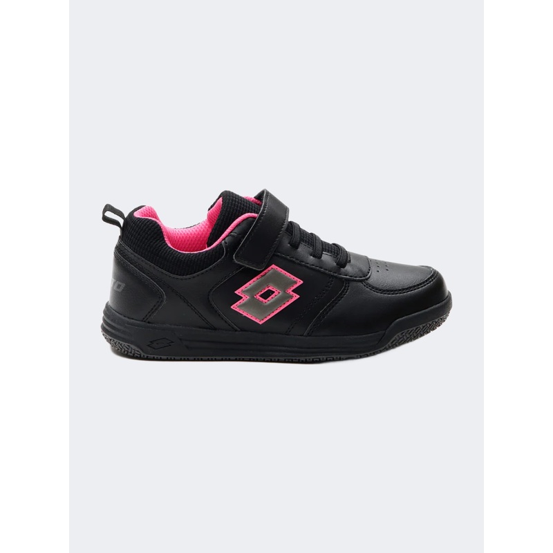 Lotto Set Ace Amf Xix 1 Ps-Girls Lifestyle Shoes Black/Fuchsia