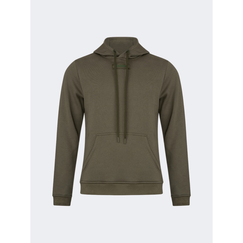 Oil And Gaz Brushed Unisex Lifestyle Hoodie Olive