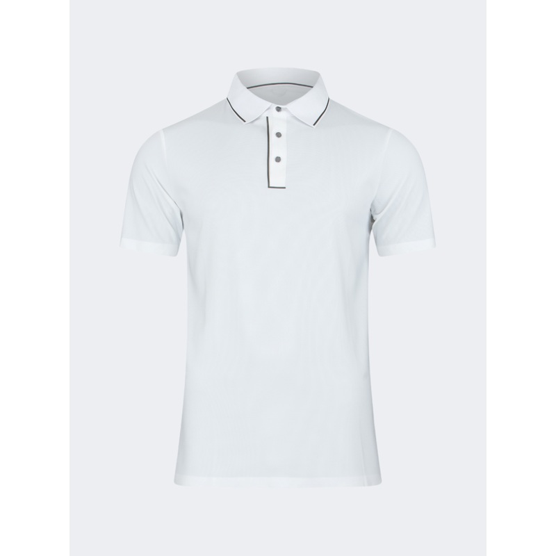Oil And Gaz Timeless Men Lifestyle  Polo Shirt White