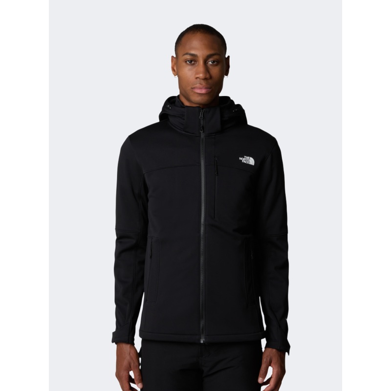 The North Face Diablo Softshell Detachable Hood Men Hiking Jacket Black Npf