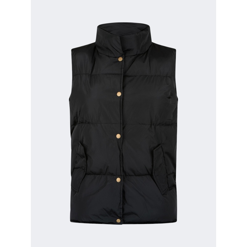 Top Ten Warm Women Lifestyle Puffer Vest Black