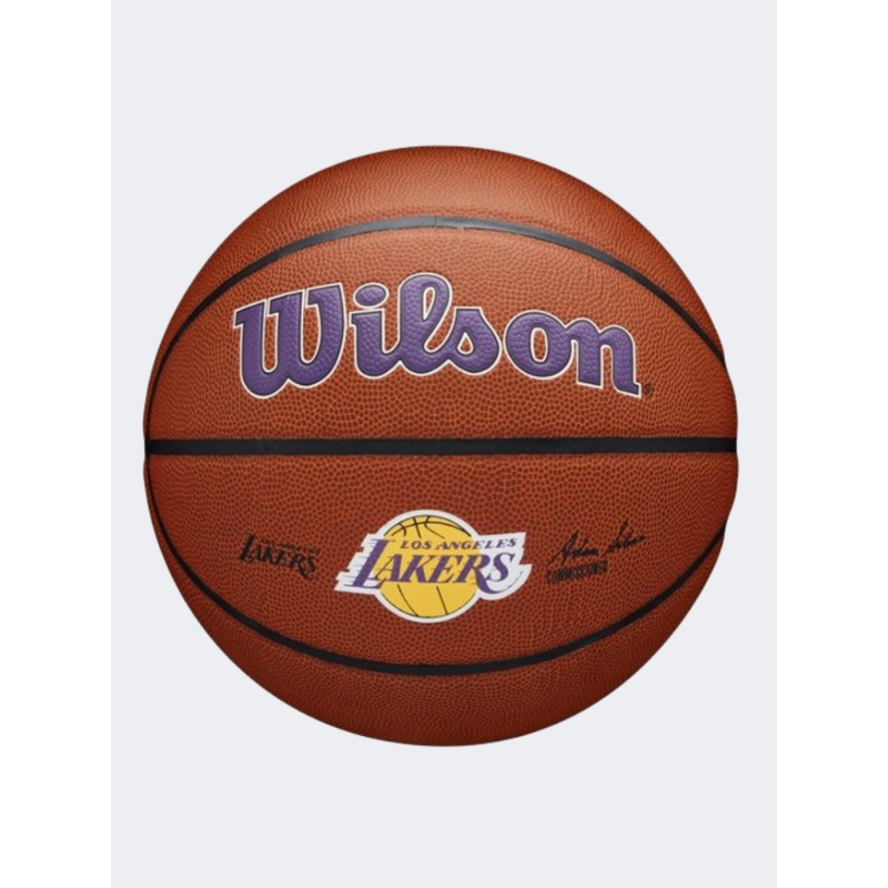 Wilson Nba Team Alliance Los Angeles Lakers Unisex Basketball Ball Brown/Purple