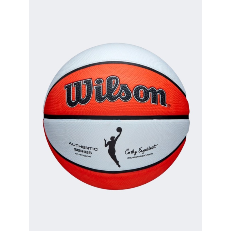 Wilson Wnba Authentic Series Outdoor Women Basketball Ball White/Orange