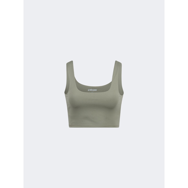 Oil And Gaz Chic Women Lifestyle Bra Khaki