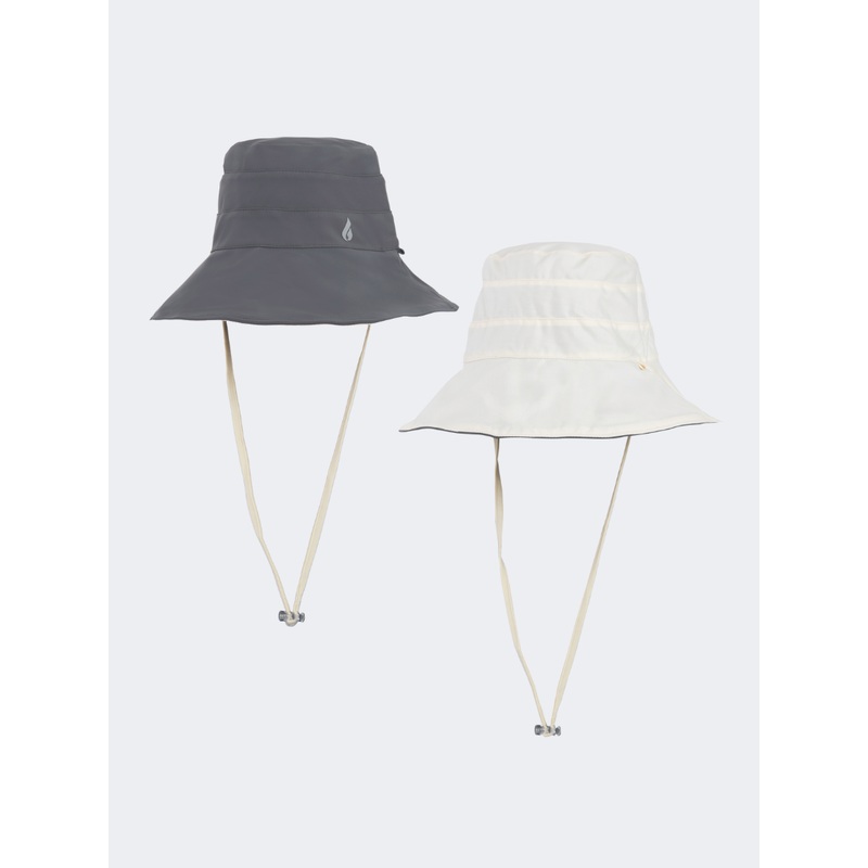 Oil And Gaz Convertible Beach Hat Dark Grey