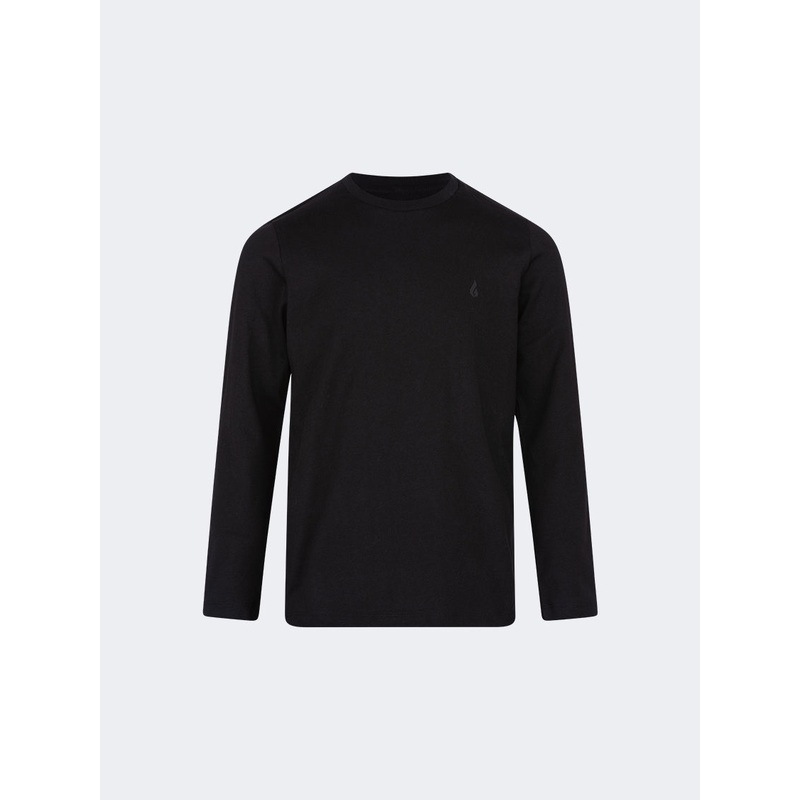 Oil And Gaz Plain Kids Lifestyle Long Sleeve Black
