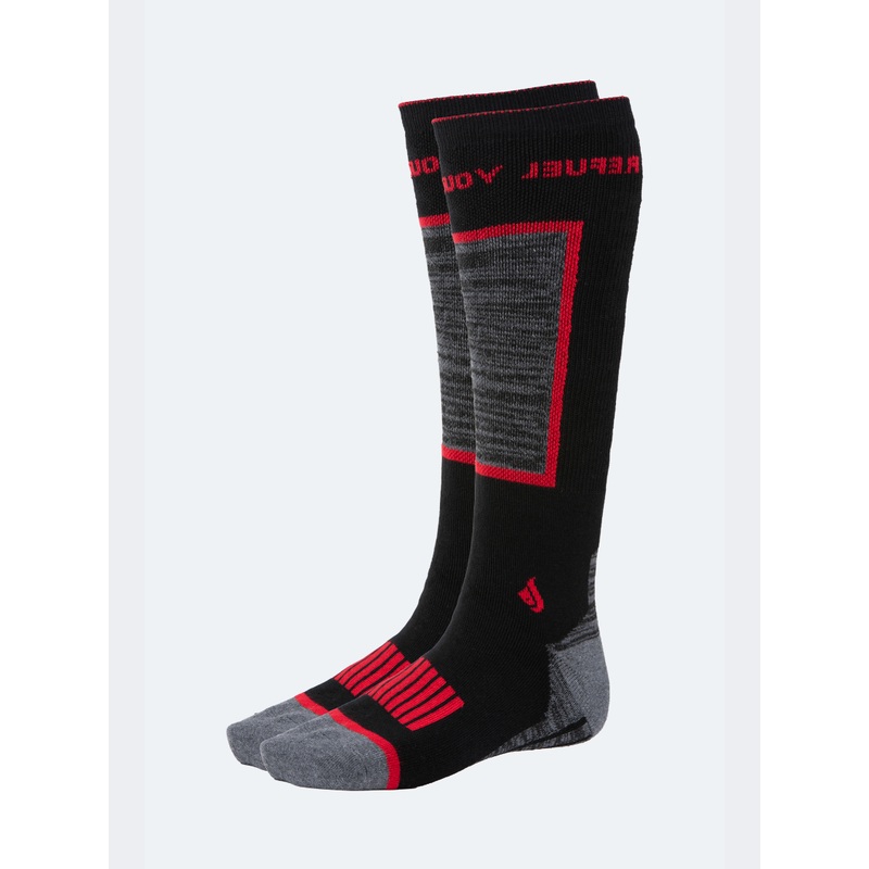 Oil And Gaz Sporty Unisex Skiing Sock Black/Red
