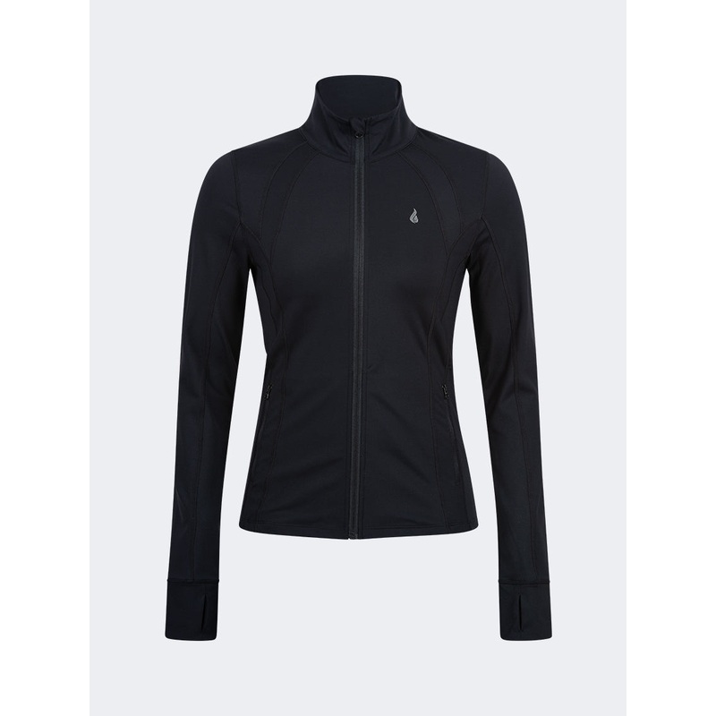 Oil And Gaz Sporty Women Training Long Sleeve Black