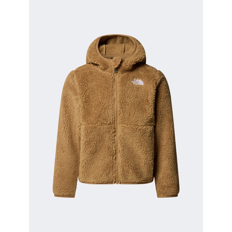 The North Face Campshire Full Zip Boys Hiking Hoody Teddy Brown