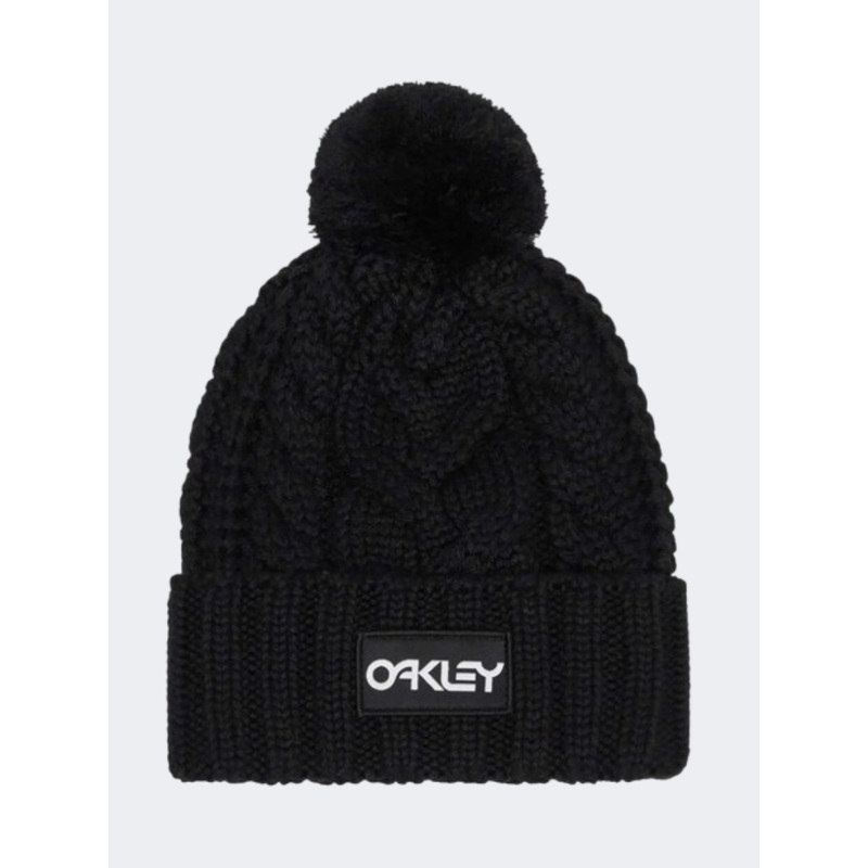 Oakley Harper Pom Women Lifestyle Beanie Black/White