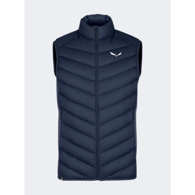 Salewa Fanes Rds Down Hybrid Men Hiking Vest Blue Navy Blazer