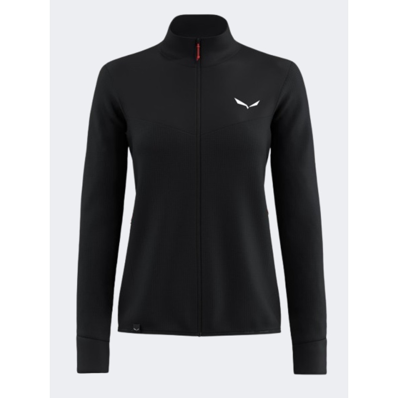 Salewa Puez Waffle Hybrid Polarite Women Hiking Jacket Blackout