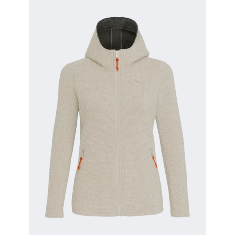 Salewa Sarner 2 Layers Women Hiking Jacket Beige Oatmeal