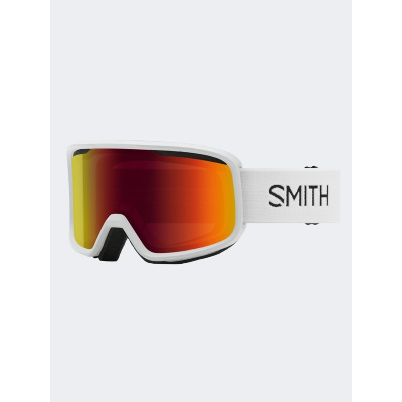 Smith Frontier Unisex Skiing Goggles White/Red Sol