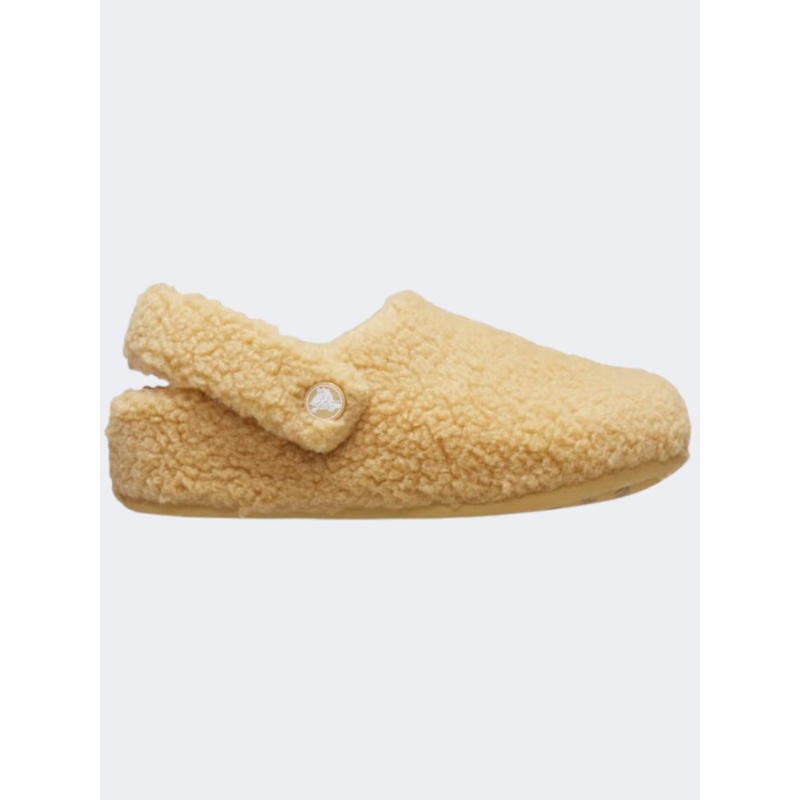 Crocs Classic Cozzzy Kids Lifestyle Slippers Wheat