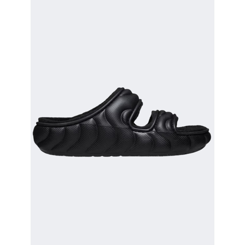 Crocs Classic Cozzzy Overpuff Unisex Lifestyle Slippers Black