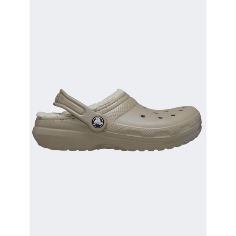 Crocs Classic Lined Clog Infant Lifestyle Slippers Mushroom/Bone