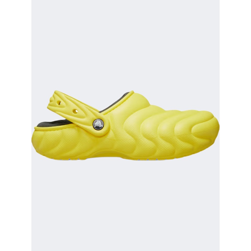 Crocs Classic Lined Overpuff Clog Unisex Lifestyle Slippers Cyber Yellow