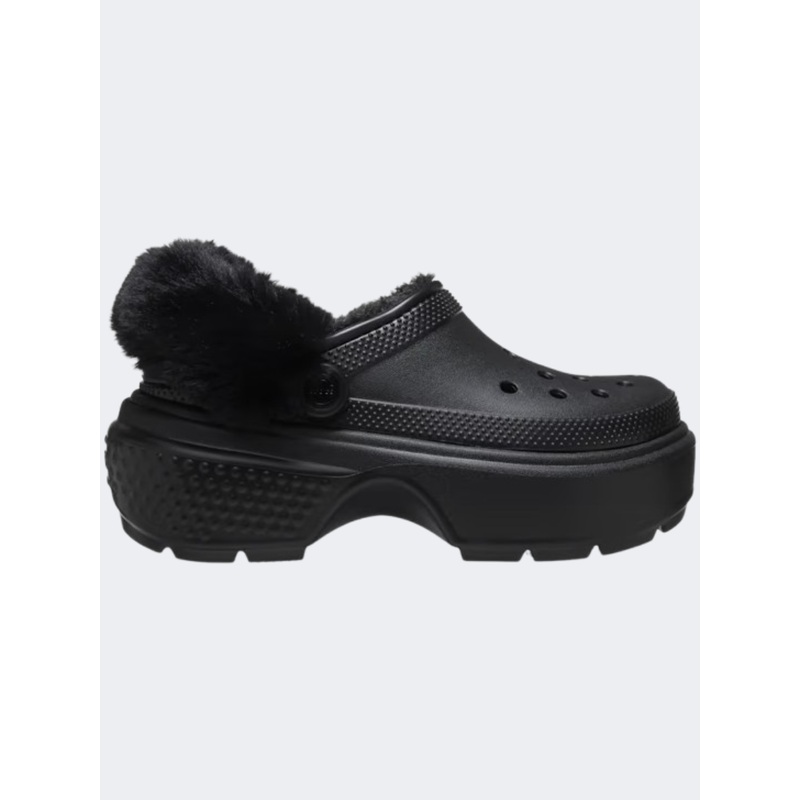 Crocs Stomp Lined Clog Unisex Lifestyle Slippers Black