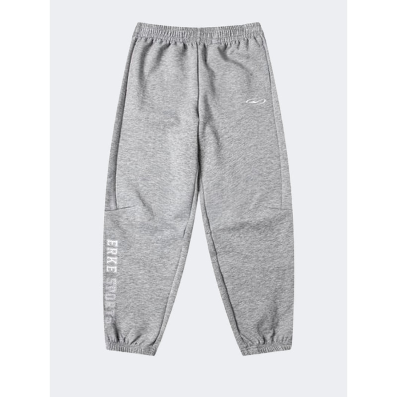 Erke Knitted Kids Boys Training Pant Light Heather Grey