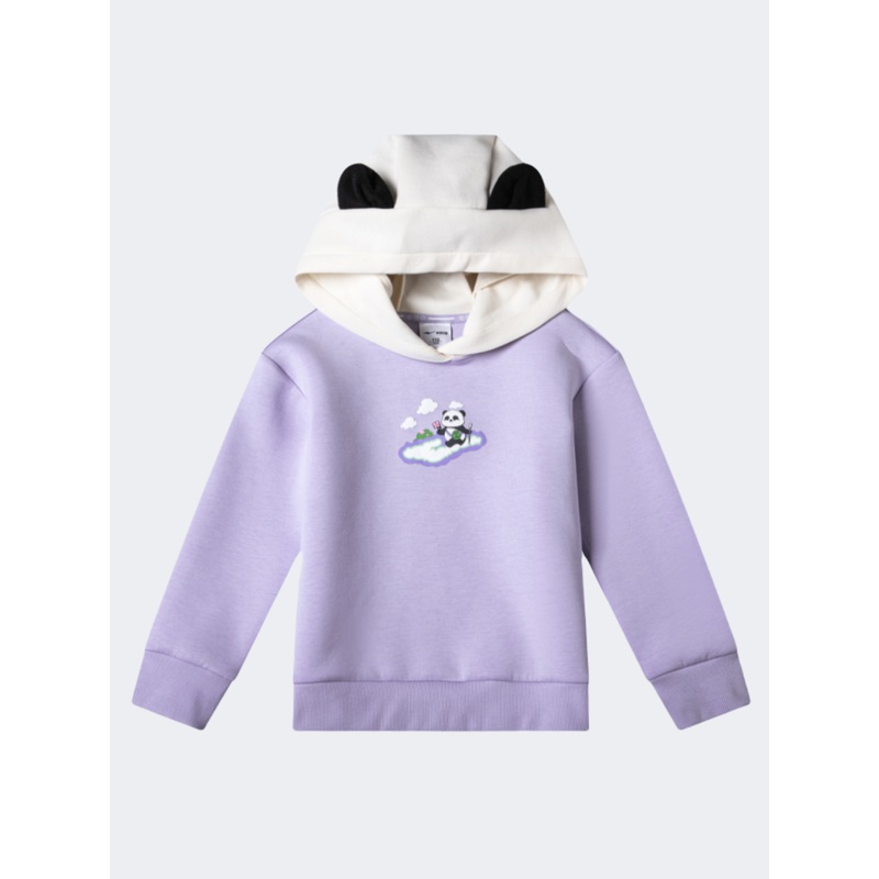 Erke Little-Girls Lifestyle Hoody Light Purple/White