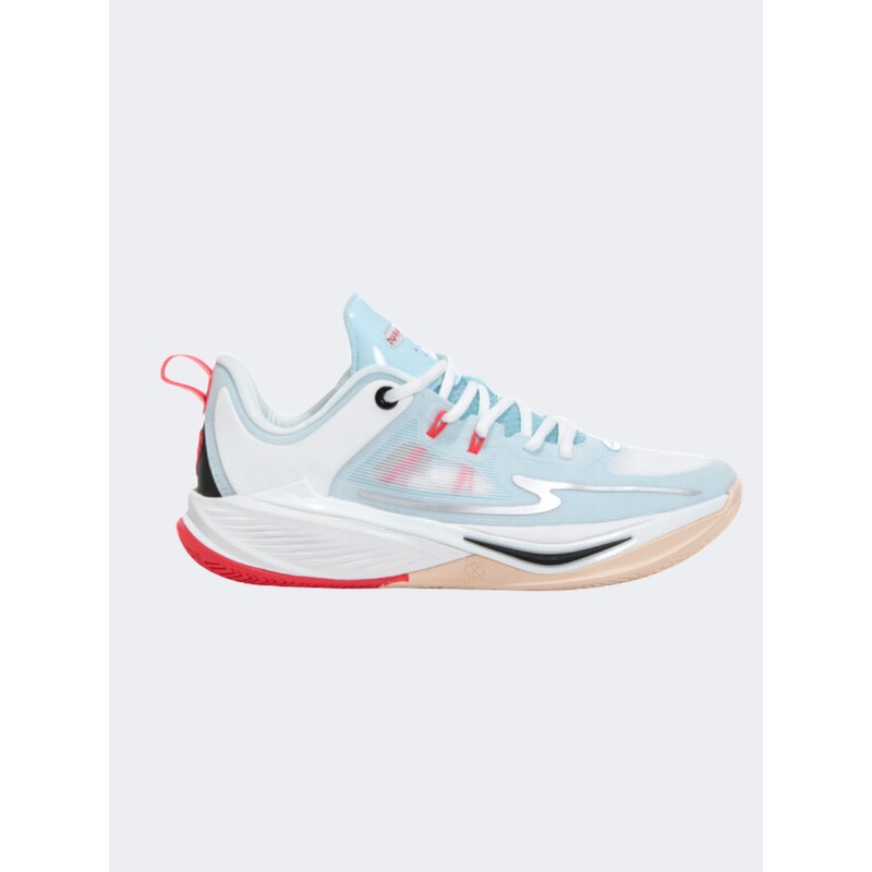 Erke Men Basketball Shoes White/Light Blue