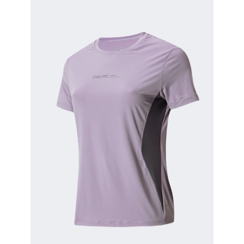 Erke Sports Women Training T-Shirt Pinky Purple