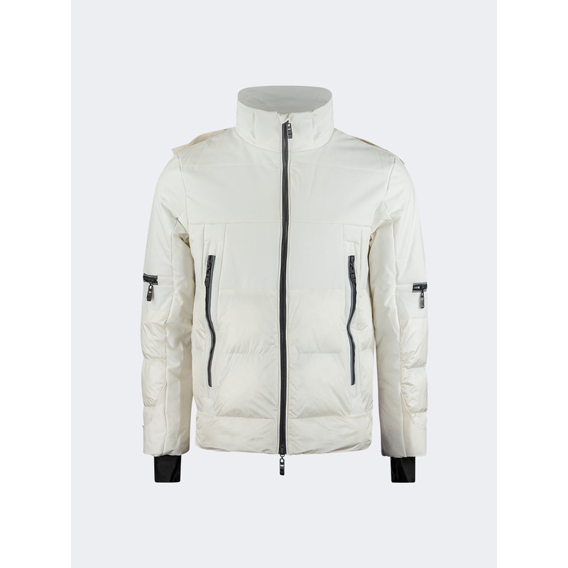 Oil And Gaz Comfortable Men Skiing Jacket White/Grey