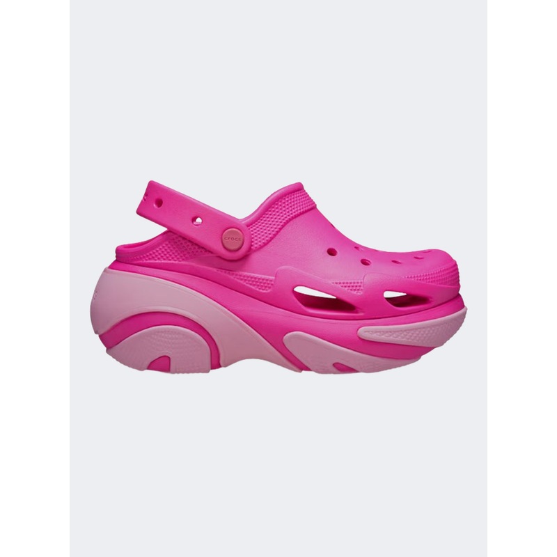 Crocs Bubble Crush Clog Unisex Lifestyle Slippers Pink Crush