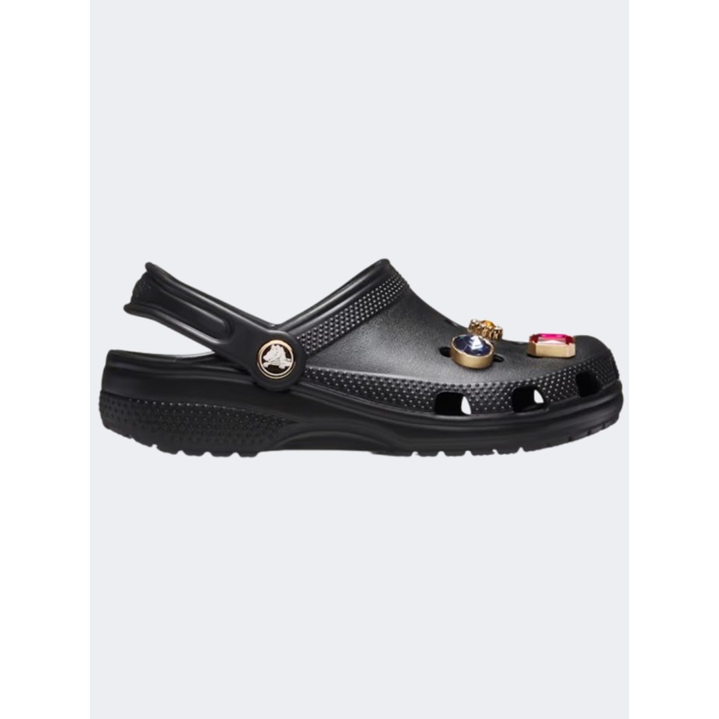 Crocs Classic Jewel Clog Kids Lifestyle Slippers Black