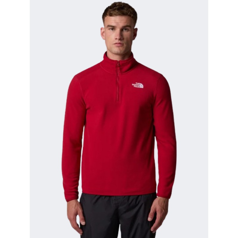The North Face 100 Glacier Men Skiing Fleece Garnet Red