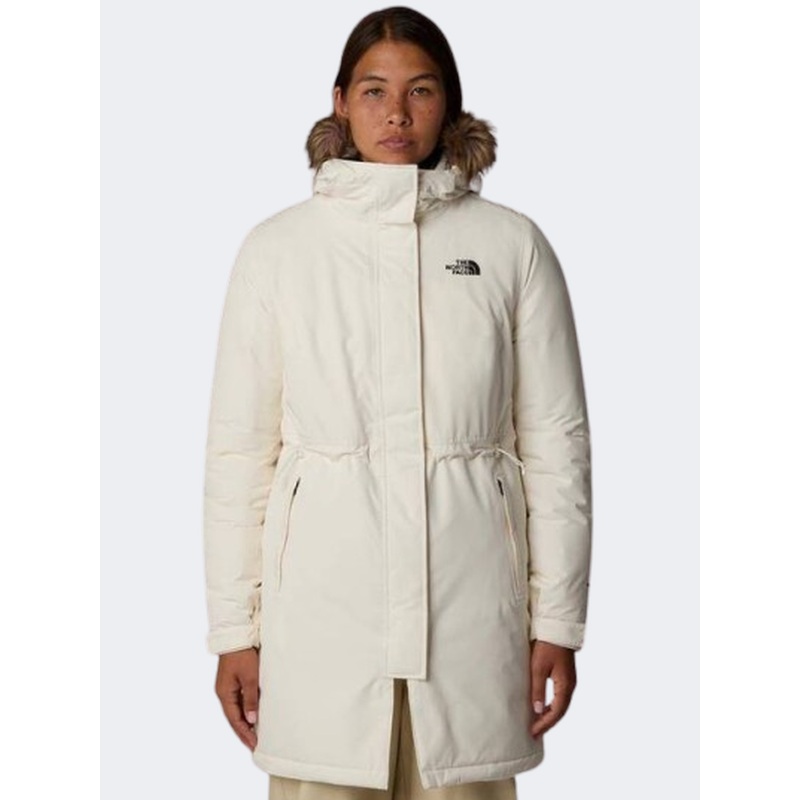 The North Face Zaneck Parka Women Lifestyle Jacket White Dune