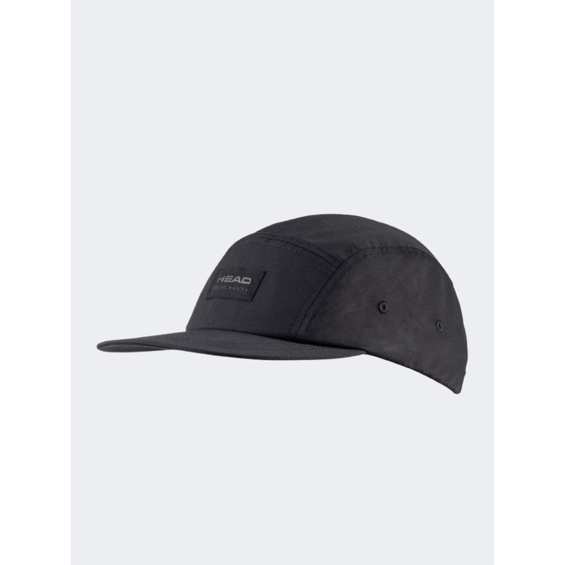 Head Five Panel Tour Unisex Tennis Cap Black