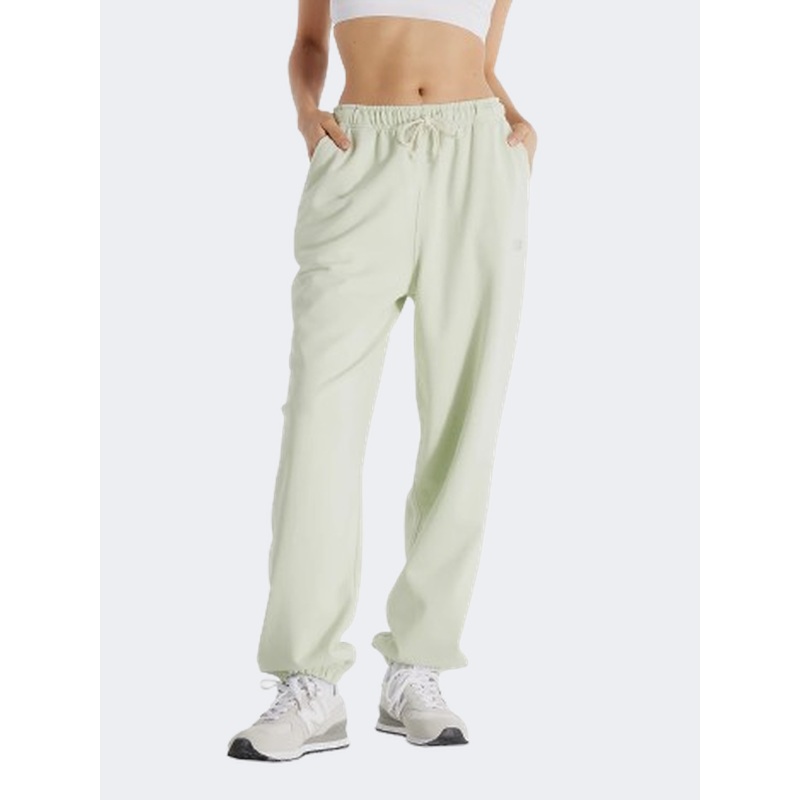 New Balance Athletics French Terry Women Lifestyle Pant Natural Mint