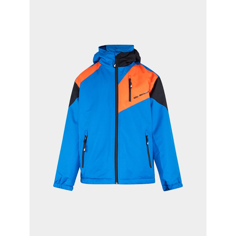 Oil And Gaz Comfortable Kids Boys Skiing Jacket Blue/Orange