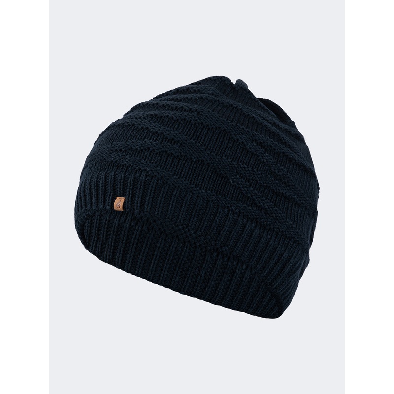 Oil And Gaz Cozy Unisex Lifestyle Jacquard Beanie Navy