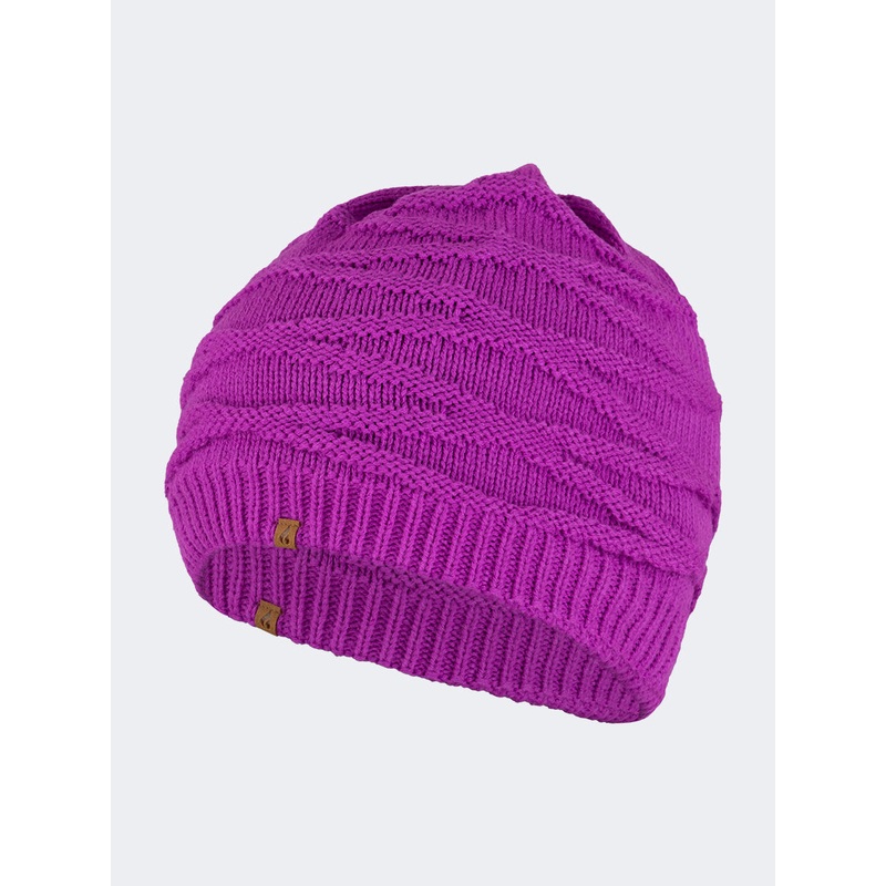 Oil And Gaz Cozy Unisex Lifestyle Jacquard Beanie Purple