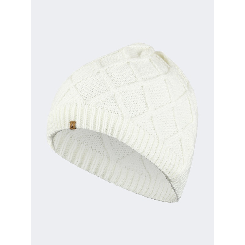 Oil And Gaz Cozy Unisex Lifestyle Jacquard Beanie White