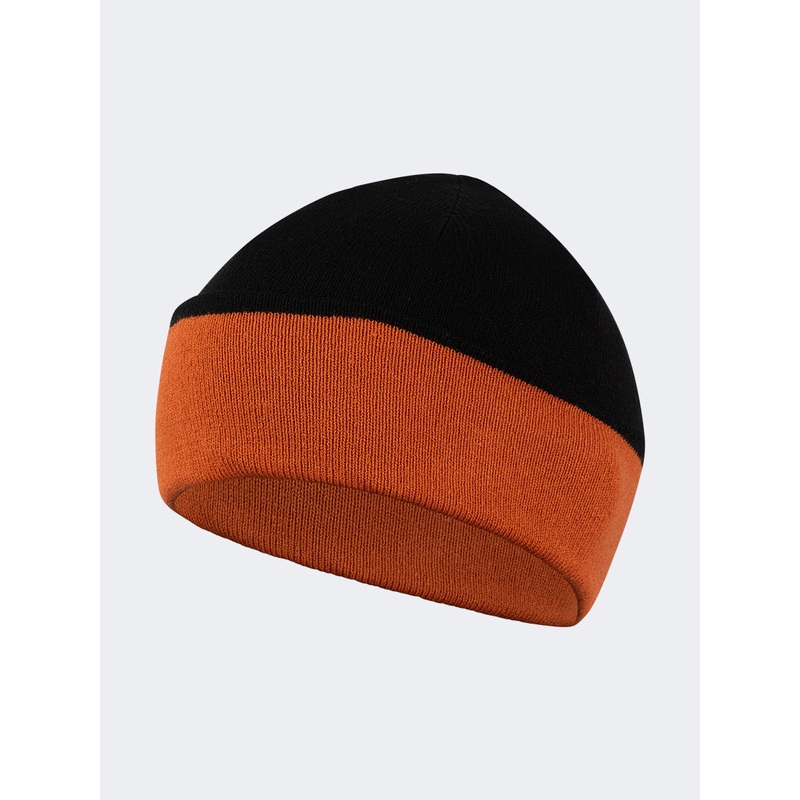 Oil And Gaz Cozy Unisex Lifestyle  Reversible Beanie Black/Havane