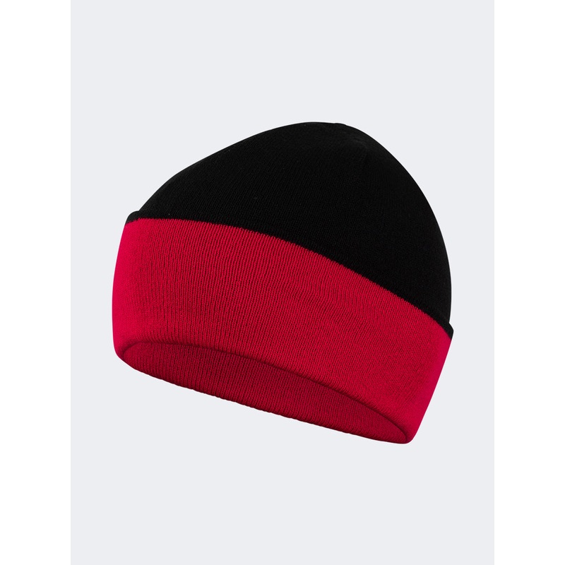 Oil And Gaz Cozy Unisex Lifestyle  Reversible Beanie Black/Red