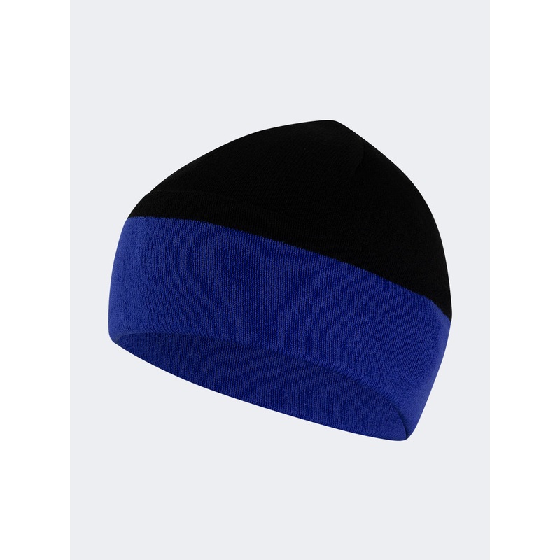 Oil And Gaz Cozy Unisex Lifestyle  Reversible Beanie Black/Royal Blue