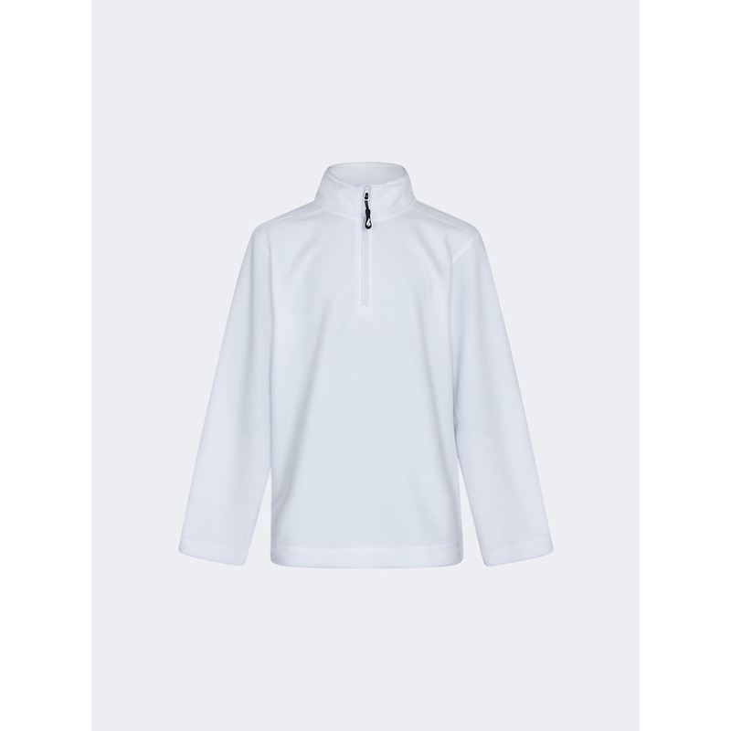 Oil and Gaz Kids Girls Skiing Fleece White