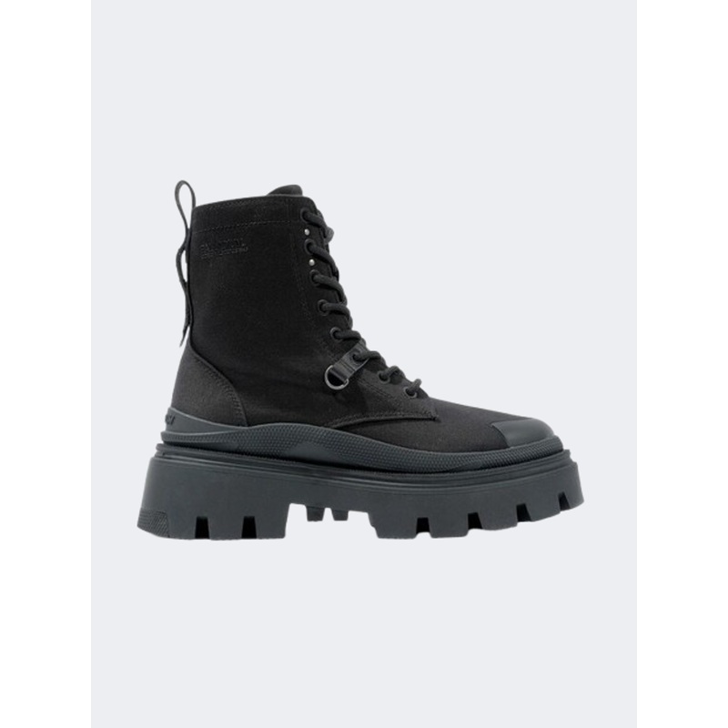 Palladium Pallasquad Canvas Women Lifestyle Shoes Black